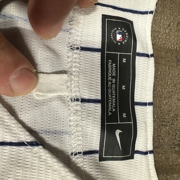 Nike New York Yankees Derek Jeter Pinstripe Home Jersey Men's Size Medium White - Picture 8 of 10